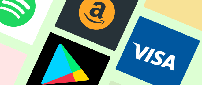 Gift Cards payout method